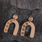 Geometric Shape Wooden Earrings Trendsi