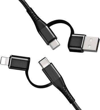 Top-Up 4-in-1 Ultra-Fast PD 60W Charging Data Cable 3.3ft Top-Up - Smart charging solutions