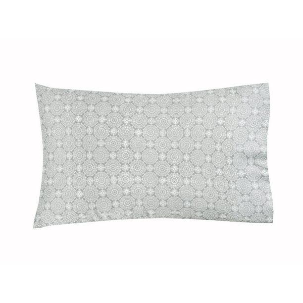 Ultra Soft Microfiber Grey Medallion Pillowcase Set beddingbag.com