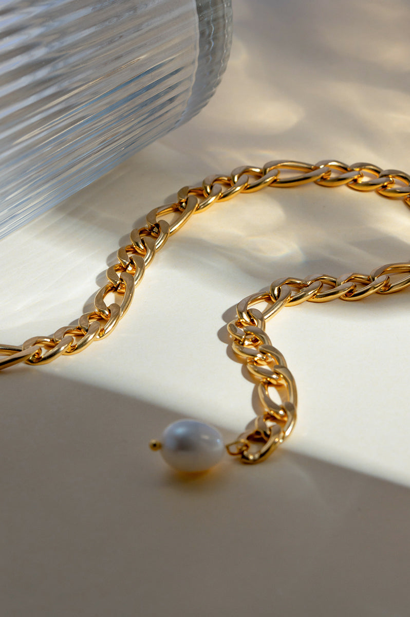 Stainless Steel Chain Pearl Anklet Bracelet Trendsi
