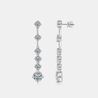 4 Carat Moissanite 925 Sterling Silver Earrings Trendsi