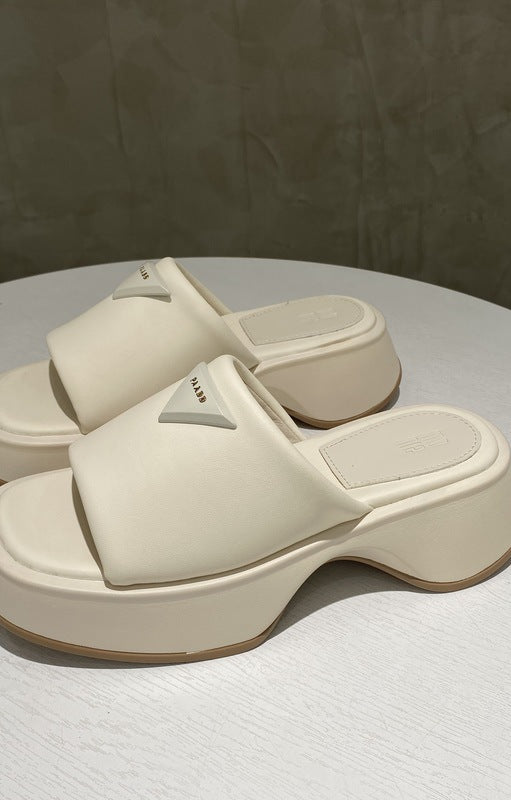 PU Leather Platform Sandals Trendsi