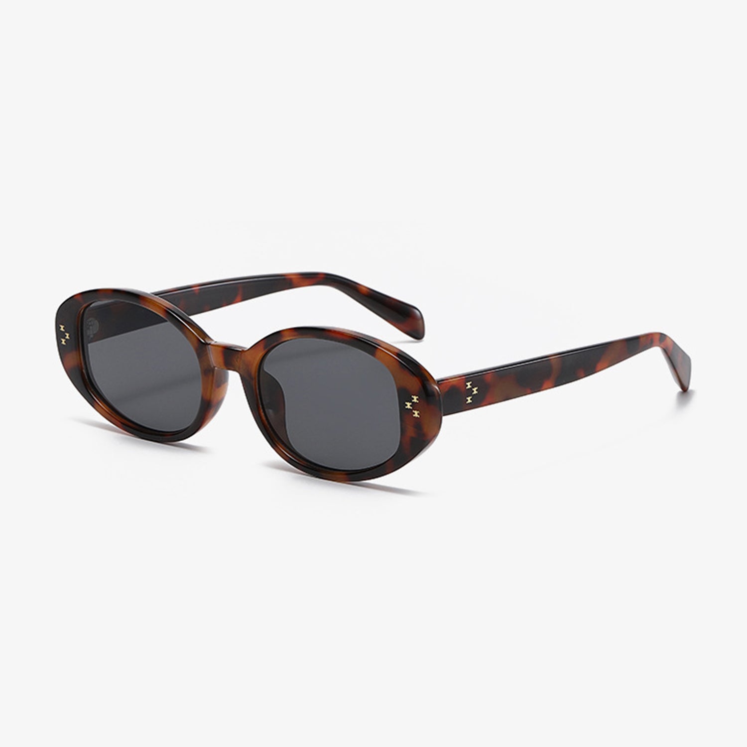 Polycarbonate Frame Oval Sunglasses Trendsi