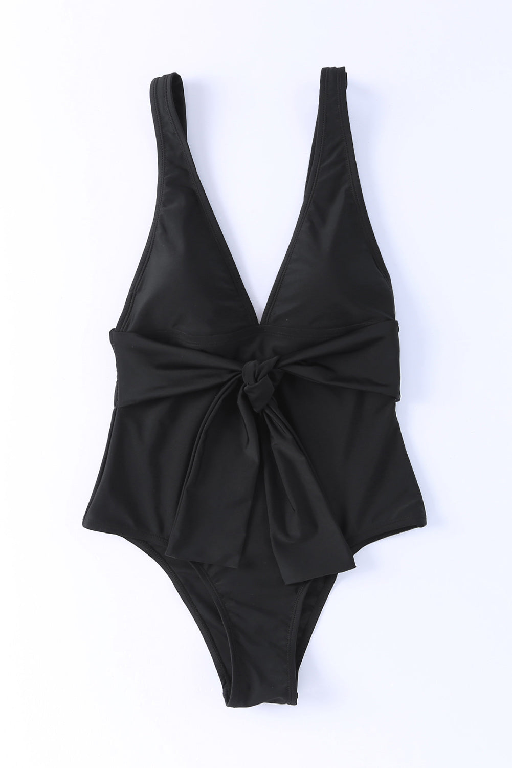 Plunge Wide Strap One-Piece Swimwear Casual Chic Boutique