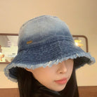 Raw Hem Cotton Hat Trendsi