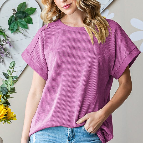 Heimish Full Size Short Sleeve Round Neck T-Shirt Trendsi