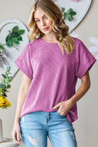 Heimish Full Size Short Sleeve Round Neck T-Shirt Trendsi