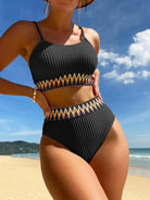 Scoop Neck Spaghetti Strap Two-Piece Swim Set Trendsi