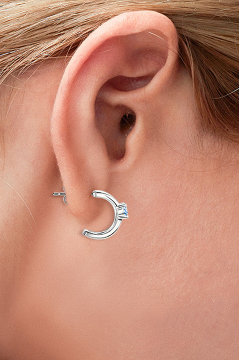 Moissanite 925 Sterling Silver Earrings Trendsi