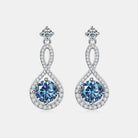 1 Carat Moissanite 925 Sterling Silver Earrings Trendsi