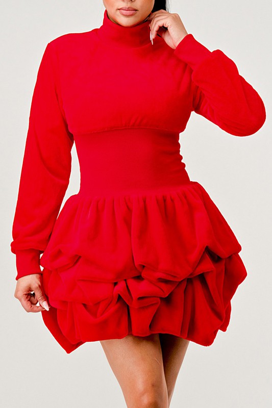 Merry Go Around Ruffle long sleeve dress Athina