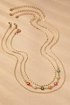 3 set delicate chain and daisy flower necklaces LA3accessories