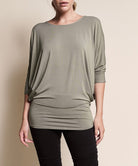 BAMBOO SIDE ROUCH DOLMAN TOP Fabina