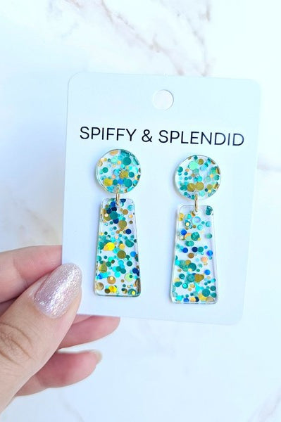 Mia - Aqua Confetti Spiffy & Splendid