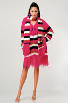 Athina Fuzzy Striped Sweater Athina