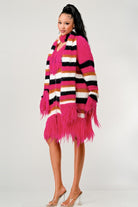 Athina Fuzzy Striped Sweater Athina