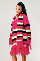 Athina Fuzzy Striped Sweater Athina