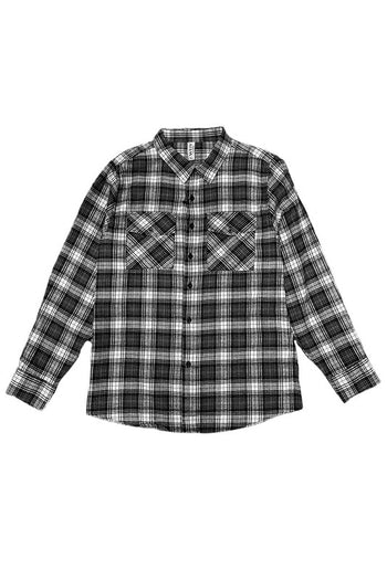 Regular Fit Checker Plaid Flannel Long Sleeve WEIV