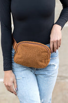 Lola Boucle Sherpa Sling/Belt Bag Aili's Corner