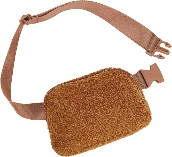 Lola Boucle Sherpa Sling/Belt Bag Aili's Corner