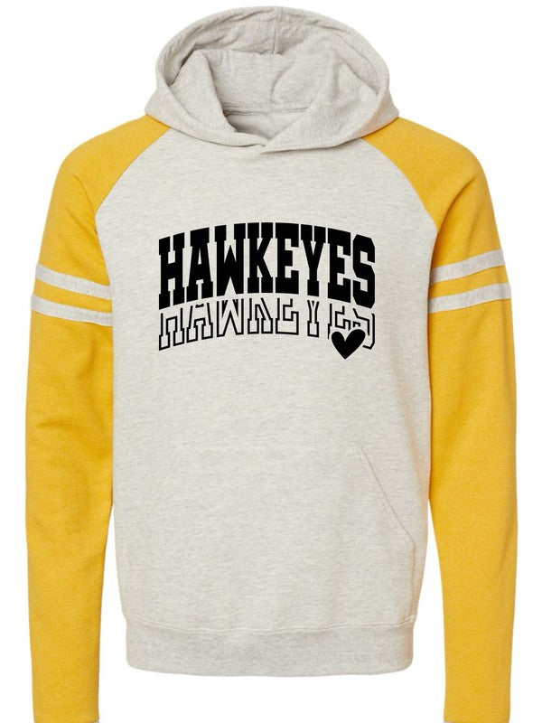 Hawkeyes Heart Graphic Sweatshirt Ocean and 7th