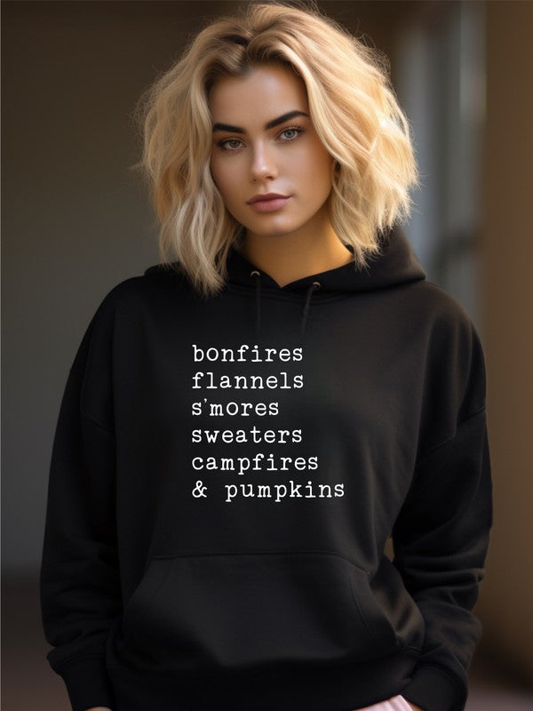 bonfires flannels s'mores Graphic Sweatshirt Ocean and 7th