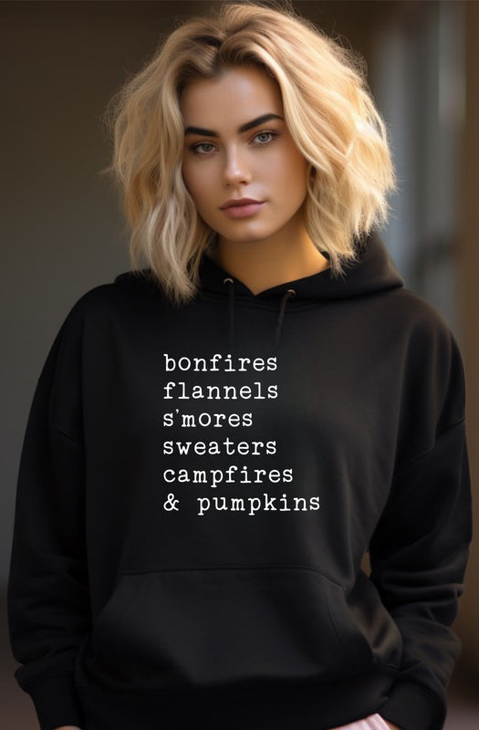 bonfires flannels s'mores Graphic Sweatshirt Ocean and 7th