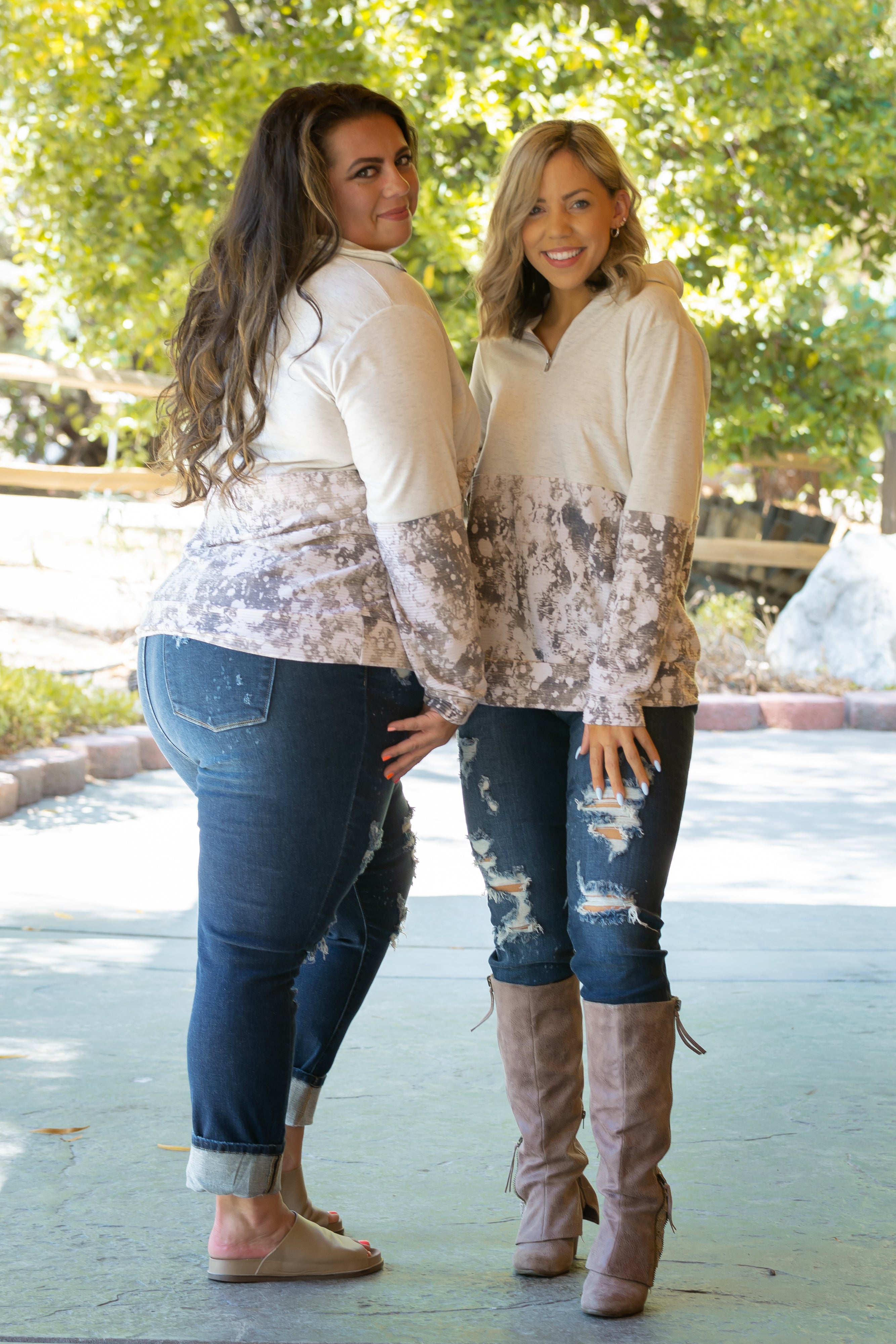 Splashed With Fall Pullover Boutique Simplified