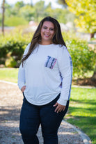 Pinkin' in Aztec Long Sleeve Top Boutique Simplified