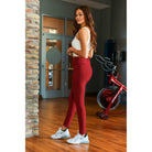 Ready to Ship | Red FULL-LENGTH Leggings with POCKET  - Luxe Leggings by Julia Rose® JuliaRoseWholesale