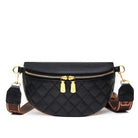 Myra Quilted Leather Crescent Sling Bag Aili's Corner