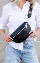 Myra Quilted Leather Crescent Sling Bag Aili's Corner