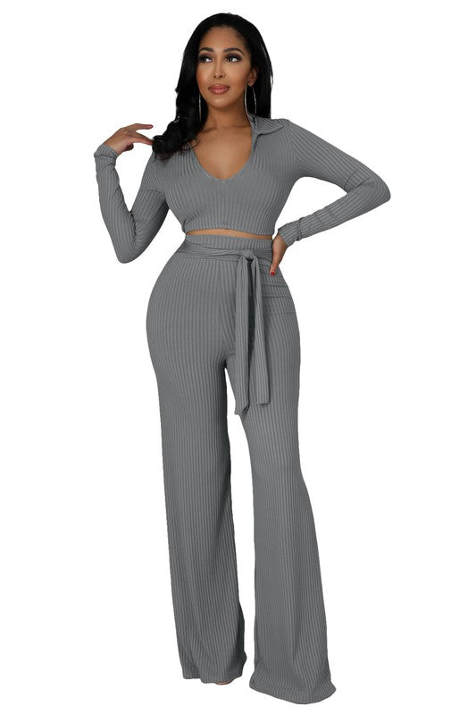 SEXY TWO PIECE PANTS SET By Claude