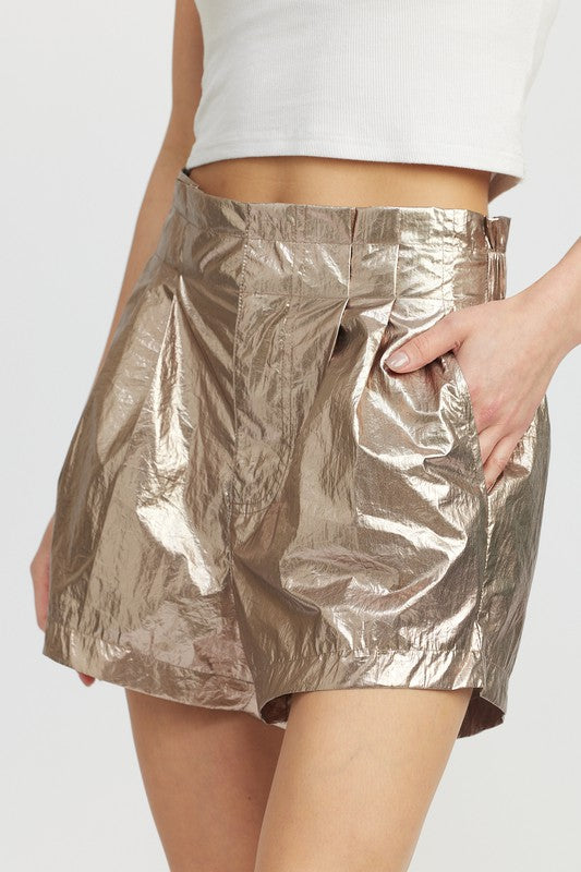 PAPERBAG METALLIC SHORTS Emory Park