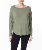 BAMBOO DOLMAN LONG SLEEVE TOP Fabina