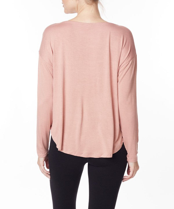 BAMBOO DOLMAN LONG SLEEVE TOP Fabina