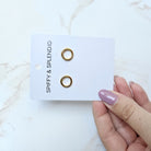 Luxe Gold Oriana Studs - Small Spiffy & Splendid