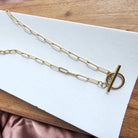 Luxe Gold Paperclip Chain - 16IN Spiffy & Splendid