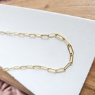 Luxe Gold Paperclip Chain - 16IN Spiffy & Splendid