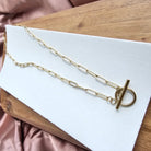 Luxe Gold Paperclip Chain - 16IN Spiffy & Splendid