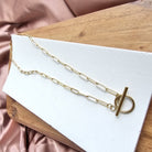 Luxe Gold Paperclip Chain - 16IN Spiffy & Splendid