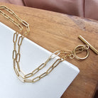 Luxe Gold Paperclip Chain - 16IN Spiffy & Splendid