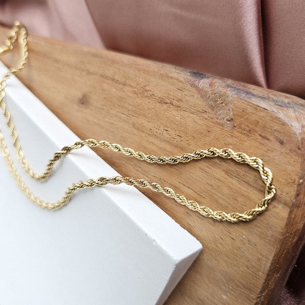 Luxe Gold Rope Chain - 16in Spiffy & Splendid