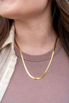 Luxe Gold Herringbone Chain - 20in Spiffy & Splendid