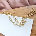 Luxe Gold Chunky Paperclip Chain - 20in Spiffy & Splendid