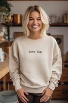 Love Big CrewNeck Graphic Sweatshirt Ocean and 7th