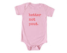 Better Not Pout Graphic Baby Onesie Ocean and 7th