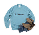 Amen heart Bella Canvas Premium Sweatshirt Ocean and 7th