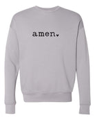 Amen heart Bella Canvas Premium Sweatshirt Ocean and 7th