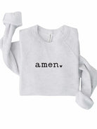 Amen heart Bella Canvas Premium Sweatshirt Ocean and 7th